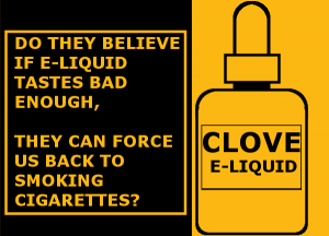 why ban flavors in e-liquids: cloves