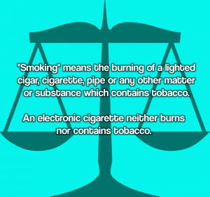 Vaping Is Not Smoking Definition