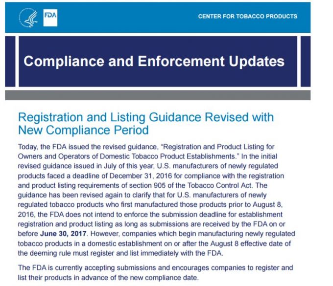 FDA Registration and Listing Guidance Revised 