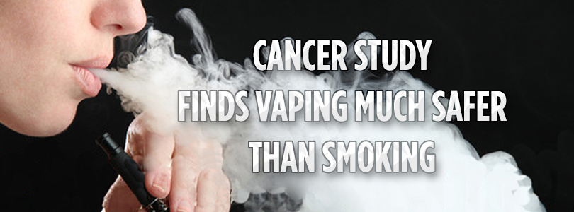 vaping safer than smoking cancer study