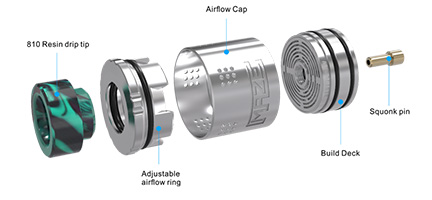 Maze BF Sub Ohm RDA Diagram