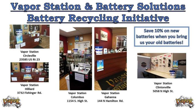 Vapor Station Battery Recycling