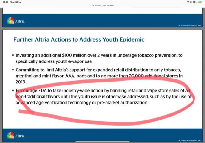 Altria plans for youth enforcement of FDA rules