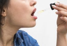 Woman Taking CBD