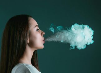 blowing vapor