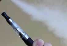 man vaping