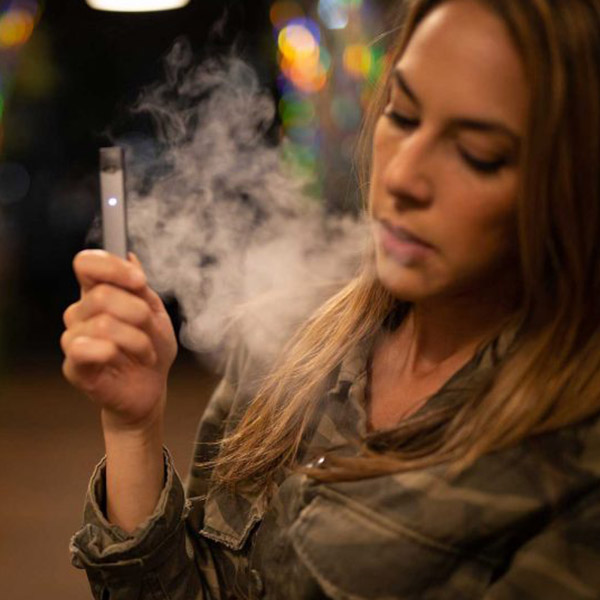 woman vaping