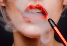 woman disposable vape