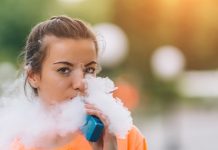 woman vaping
