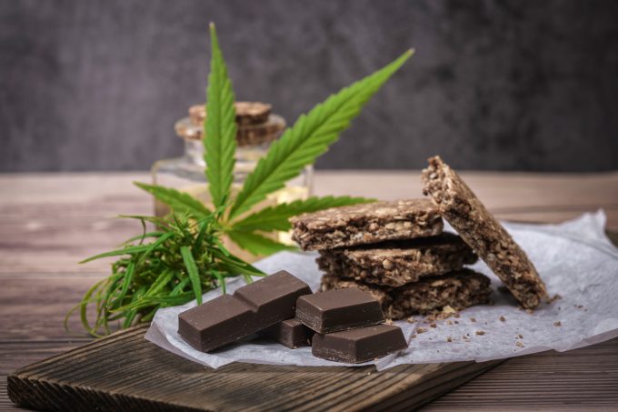 marijuana leaf edibles