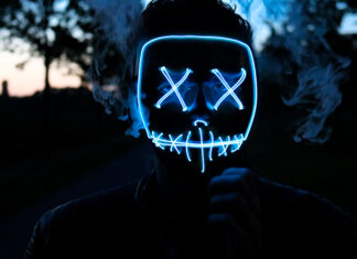 glow mask vaping
