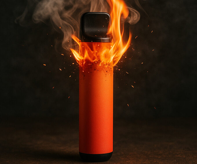 Disposable Vape Burning