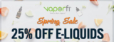 VaporFi Spring Sale – 25% OFF ALL E-Liquids