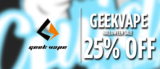BIG GeekVape Halloween Sale 25% OFF