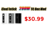 New Eleaf iStick 200W TC Box Mod $30.99