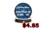 CHEAP: Lightning Vapes Kanthal 24 AWG A1 Wire 100ft Roll – $4.85