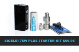 Sigelei 75W Plus Starter Kit $69.95
